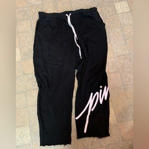 Victoria secret cropped sweatpants